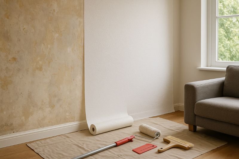 Tapetsering med veggfornyer